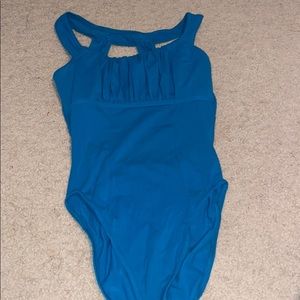 Blue Capezio leotard
